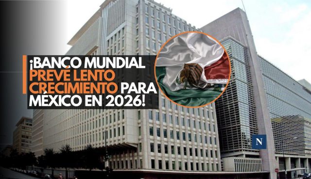 ¡Banco Mundial prevé lento crecimiento para México en 2026!
