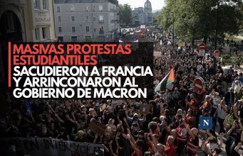 Masivas protestas estudiantiles sacudieron a Francia y arrinconaron al gobierno de Macron