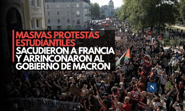 Masivas protestas estudiantiles sacudieron a Francia y arrinconaron al gobierno de Macron