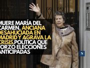 Muere María del Carmen, anciana desahuciada en Madrid y agrava la crisis política que forzó elecciones anticipadas