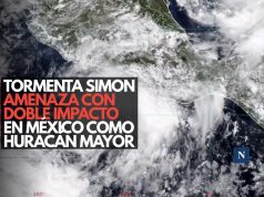 Tormenta Simon amenaza con doble impacto en México como huracán mayor