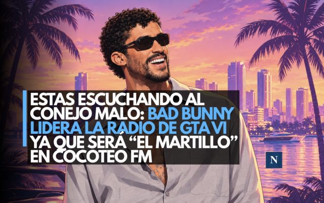 Estas escuchando al Conejo Malo: Bad Bunny lidera la radio de GTA VI ya que será “El Martillo” en Cocoteo FM