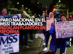 ¡Paro nacional en el IMSS! Trabajadores instalan plantón en Reforma