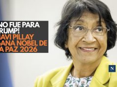 ¡No fue para Trump! Navi Pillay gana Nobel de la Paz 2026