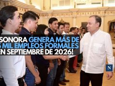 ¡Sonora genera más de 5 mil empleos formales en septiembre de 2026!