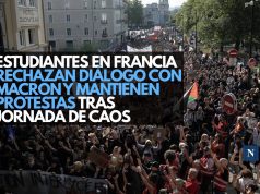 Estudiantes en Francia rechazan diálogo con Macron y mantienen protestas tras jornada de caos