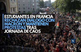 Estudiantes en Francia rechazan diálogo con Macron y mantienen protestas tras jornada de caos