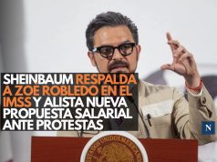 Sheinbaum respalda a Zoé Robledo en el IMSS y alista nueva propuesta salarial ante protestas