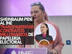 Sheinbaum pide al INE transparentar contratos millonarios de papelería electoral