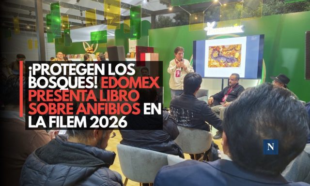 ¡Protegen los bosques! Edomex presenta libro sobre anfibios en la FILEM 2026