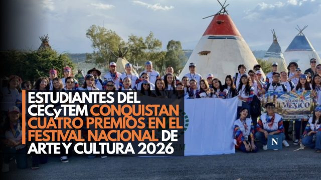 Estudiantes del CECyTEM conquistan cuatro premios en el Festival Nacional de Arte y Cultura 2026