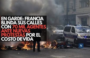 En garde: Francia blinda sus calles con 70 mil agentes ante nuevas protestas por el costo de vida