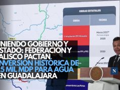 Uniendo gobierno y estado: Federación y Jalisco pactan inversión histórica de 25 mil mdp para agua en Guadalajara