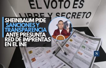 Sheinbaum pide sanciones y transparencia ante presunta red de imprentas en el INE.