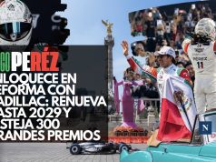 Checo Pérez enloquece Reforma con Cadillac: renueva hasta 2029 y festeja 300 Grandes Premios