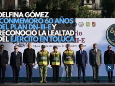 Delfina Gómez conmemoró 60 años del Plan DN-III-E y reconoció la lealtad del Ejército en Toluca