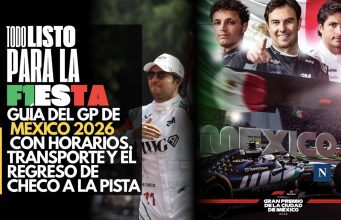 Todo listo para la F1esta: Guía del GP de México 2026 con horarios, transporte y el regreso de Checo a la pista