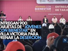 Entregan 900 tarjetas de “Jóvenes con Bienestar” en Villa Victoria para frenar la deserción escolar