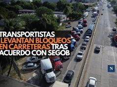 Transportistas levantan bloqueos en carreteras tras acuerdo con Segob