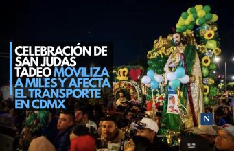 Celebración de San Judas Tadeo moviliza a miles y afecta el transporte en CDMX