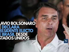 Flávio Bolsonaro se declara presidente electo de Brasil desde Estados Unidos