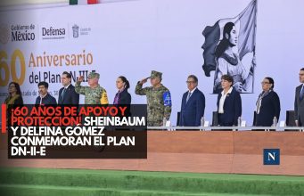¡60 años de apoyo y protección! Sheinbaum y Delfina Gómez conmemoran el Plan DN-III-E