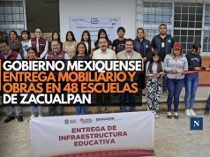 Gobierno del Estado de México entrega mobiliario y obras en 48 escuelas de Zacualpan