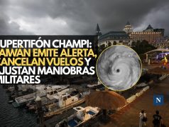 Supertifón Champi: Taiwán emite alerta, cancelan vuelos y ajustan maniobras militares